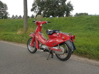 Honda Little Cubra 50, rood, 19851 km, Met Kenteken!