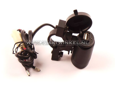 USB lader voor 12 volt brommer