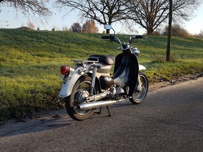 Honda Little cub, custom, 12681km, met Kenteken