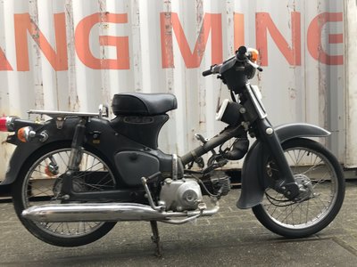 Honda C50 OT Japans, grijs, 5897 km