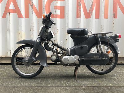 Honda C50 OT Japans, grijs, 5897 km
