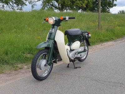 Honda Little cub, Japans, Groen, 7732km, met kenteken!