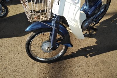 VERWACHT! Honda C50 NT Japans, blauw, 8860 km