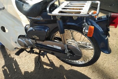 VERWACHT! Honda C50 NT Japans, blauw, 8860 km