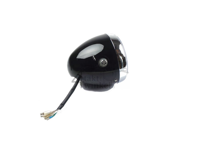 Koplamp compleet, universeel, 15cm, diepe uitvoering