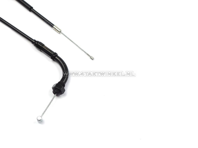 Gaskabel, CB50, CY50, XL50, 89cm, zwart bochtje, origineel Honda