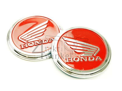 Embleem set, Honda wing, Rood
