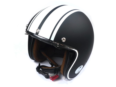 Helm MT, Le Mans Speed, Mat zwart / wit, Maten S t/m XL