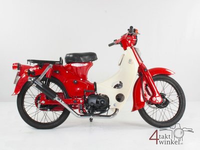 Honda C50 OT Japans, Rood, 3321 km, met kenteken