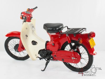 Honda C50 OT Japans, Rood, 3321 km, met kenteken