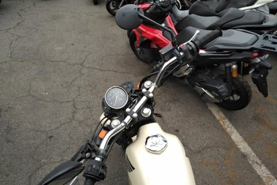 GERESERVEERD! Honda FTR223, Beige, 14949km