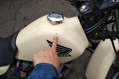 GERESERVEERD! Honda FTR223, Beige, 14949km