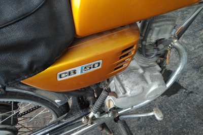 GERESERVEERD! Honda CB50, Goud, 10808km