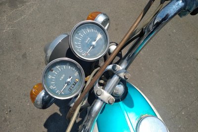 VERWACHT! Honda CB50, Blauw, 12673km