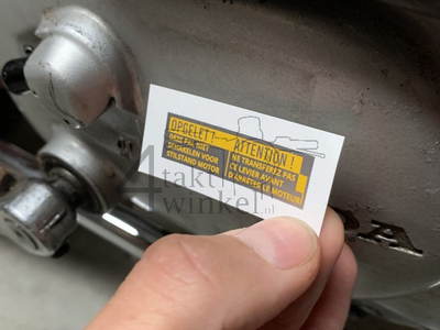Sticker Novio, Amigo, PC50, motorblok, imitatie