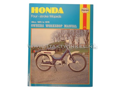 Werkplaatsboek, Honda PC50, Novio, Amigo, Haynes, origineel