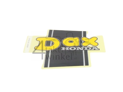 Sticker Dax frame geel, rechts origineel Honda