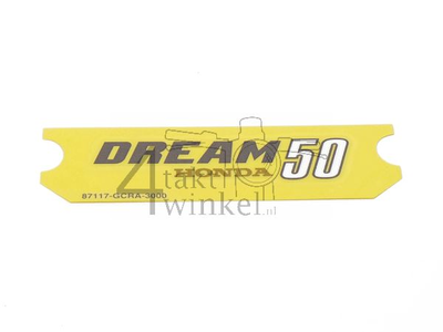 Sticker Dream 50, zijkapje, origineel Honda