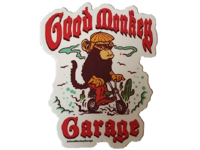 Good Monkey Garage Sticker #1