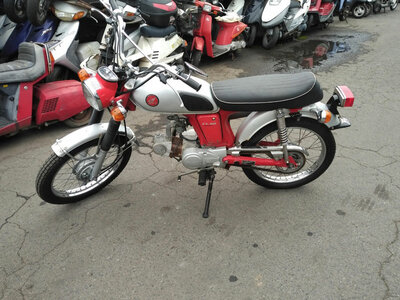 Honda CL50, rood, 14073km
