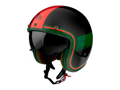 Helm MT, Le Mans Speed, zwart / groen / rood