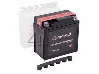 Accu 12 volt 7 ampere AGM, MTX7L-BS, bruikbaar voor Mash Fifty