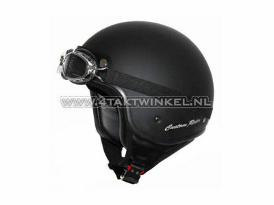 Helm MT, Custom Rider, mat zwart, Maten S t/m XL
