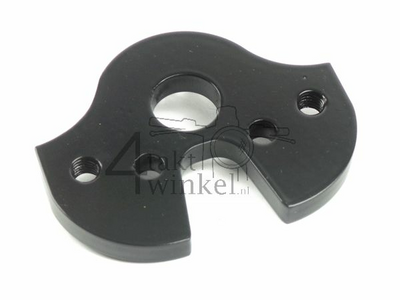 Kroonplaat C50, voor risers / stuurklemmen, zwart