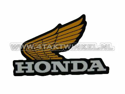 Sticker Honda geel links, origineel Honda