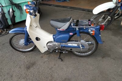 Honda C50 NT, blauw, 647km