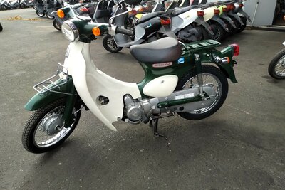 Honda C50 Little cub, groen, 14880km