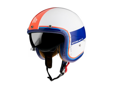 Helm MT, Le Mans Speed, wit / blauw / rood