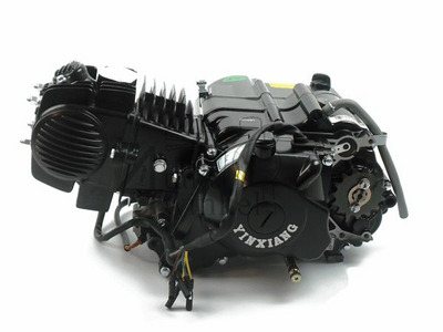 Motorblok, 140cc, semi-automaat, YX, 4-bak, startmotor, zwart