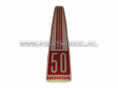 Sticker C50 OT front, langwerpig, origineel Honda
