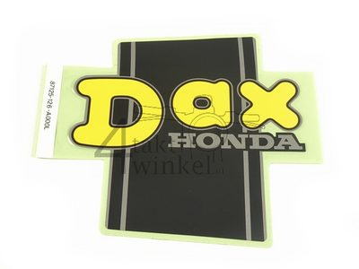 Sticker Dax frame geel, links, origineel Honda