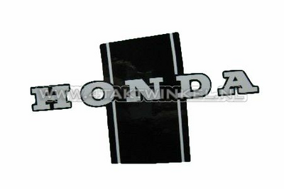 Sticker Dax frame, zwart / wit, links, origineel Honda