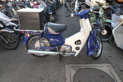 VERWACHT: Honda C50 Press Cub, Japans, Blauw, 17308 km