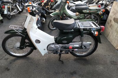 VERWACHT: Honda C50 NT, Japans, Groen, 7558 km