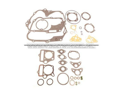 Pakkingset A-B, compleet, 70cc, 85cc, A-kwaliteit, past op SS50, C50, Dax