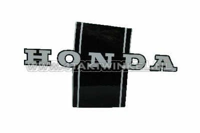 Sticker Dax frame, zwart / wit, rechts, origineel Honda