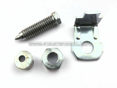 Gasrondsel, stopper set, Novio, Amigo, PC50, origineel Honda