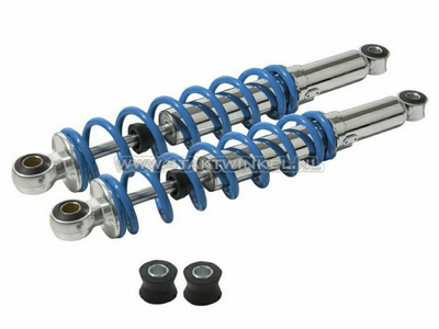 Schokbreker set 330mm grove spiraal, blauw