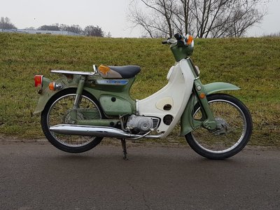 VERKOCHT ! Honda C50 K1 Japans, groen, 8225 km, met kenteken