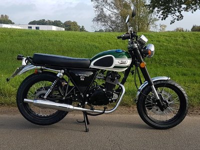 VERKOCHT! Mash Seventy Five 125cc, 222km, bouwjaar 2017