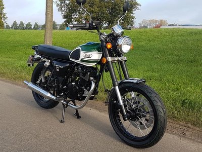 VERKOCHT! Mash Seventy Five 125cc, 222km, bouwjaar 2017