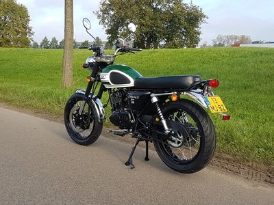 VERKOCHT! Mash Seventy Five 125cc, 222km, bouwjaar 2017