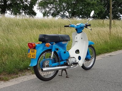 Honda C70 OT, 6293 km, motorfietskenteken