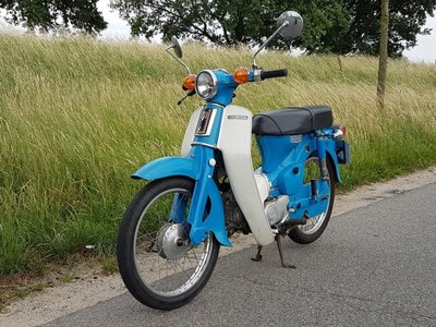 Honda C70 OT, 6293 km, motorfietskenteken