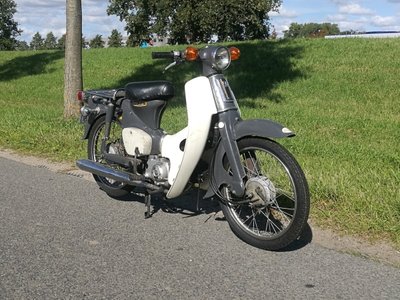 Honda C50 OT Japans, grijs, 26790 km, met kenteken