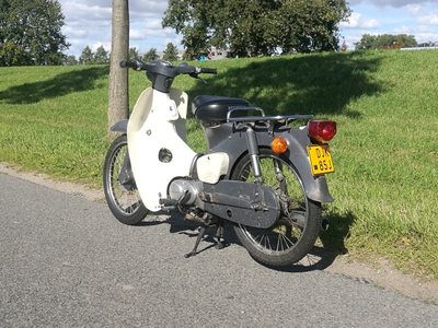 Honda C50 OT Japans, grijs, 26790 km, met kenteken